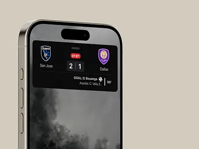 MLS LIve Score app design mobile ui ux