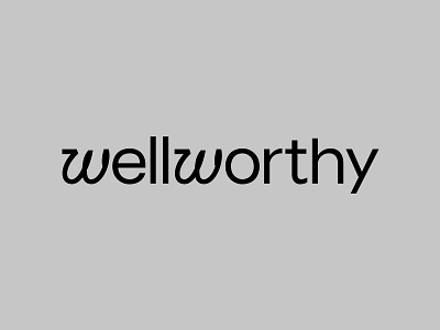 Wellworthy fitness font health logo logotype mark type typography word word mark wordmark