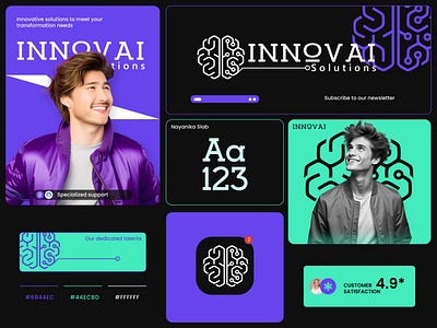 Innovai Solutions AI animation branding graphic design logo ui