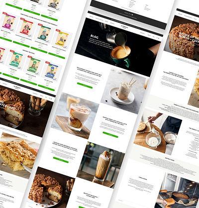 La Natura coffee webshop beauty coffee e store energy immune landing page nespresso comptaible tea ui ux web design webshop