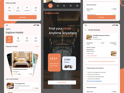 Hotel Booking Dashboard figma hotel booking app resort ui