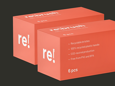 Rebrush Packaging brand identity branding design graphic design identity logo package packaging vector