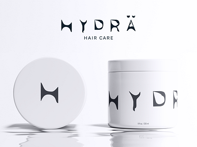 Hydrä Logo & Packaging design brand identity branding design graphic design hair care hair mask hydra hydrä identity logo packaging