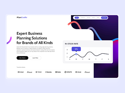 Business Planning Software Website Design aipowered branding businessgrowth businessplanning figmadesign financialplanning investmentplanning plancraftr startupsolutions taxplanning uidesign uiux wealthmanagement