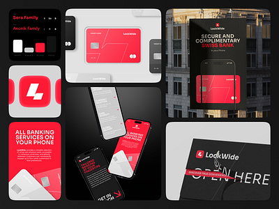 LockWide - Fintech Branding UI Design banking dashboard banner ads banner ui brand page brand pattern brand website design branding branding inspiration branding template branding ui branding website financial logo fintech fintech branding fintech logo logo modern brand identity simple branding social media templates tech branding