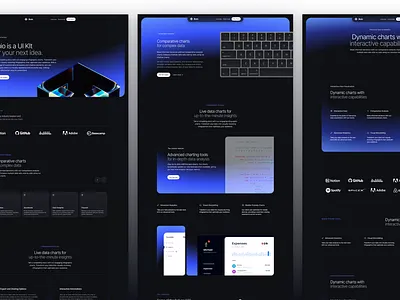 Buio astro black dark darkmode gradient tailwind template theme