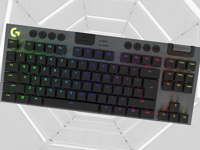 Logitech Keyboard - Gaming Performance Meets Visual Appeal 3d animation design graphic design illustration motion graphics