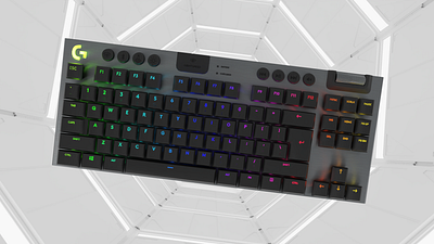 Logitech Keyboard - Gaming Performance Meets Visual Appeal 3d animation design graphic design illustration motion graphics