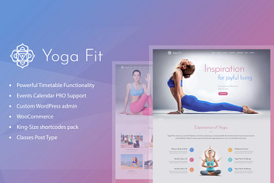 "Yoga Clothing Store WordPress Theme" design wordpress