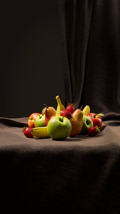 Make it pop! 3d animation cgi foreal fruits illustration still life