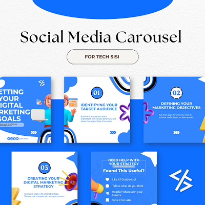 Social Media Carousel for Tech Sisi 🌹 branding graphic design logo