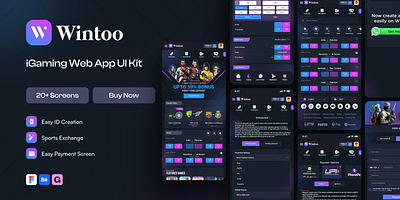 Wintoo: iGaming Web App UI Kit betting betting app bettingui casino gaming igaming sports ui wintoo