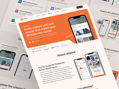 uHome 🏠 - Landing Page connectedliving homeautomation homesecurity smarthome uhomeexperience