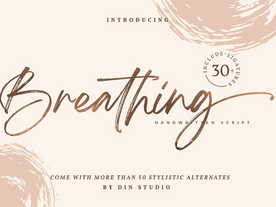 Breathing - Beautiful Brush Font alphabet font art font beautiful font brush font calligraphy font character font design font font illustration font letter font style font type font typography font vector font