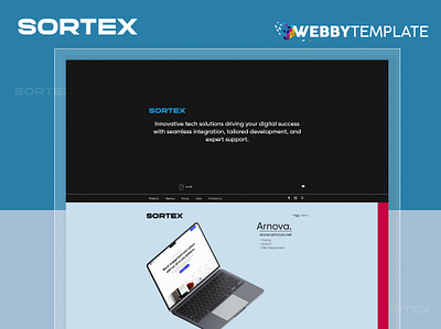 Sortex: Technology Consulting Website Template agency website template branding buy html template company website consultancy website consultancy website template graphic design html website template it agency website template it consultancy it solution product trend design ui design ui trend web design agency web development agency webbytemplate website