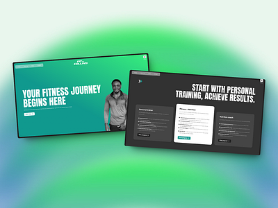 FitbyCollins - Personal trainer landing page design figma personal trainer ui ux web design wordpress