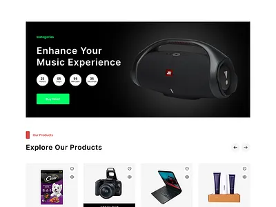 E-commerce Website branding design graphic design typography ux