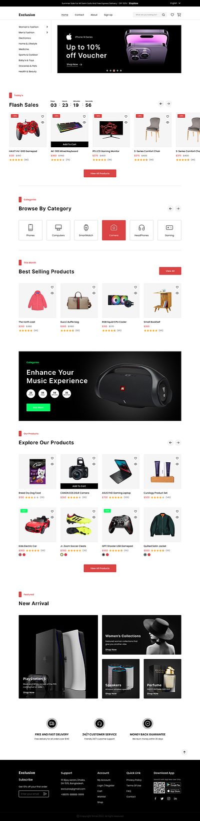 E-commerce Website branding design graphic design typography ux