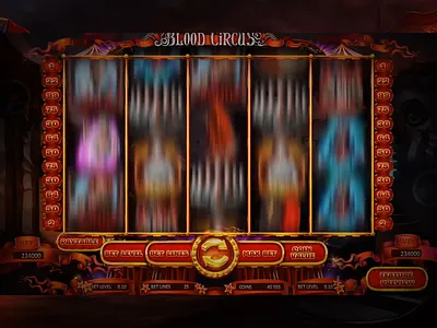 Blood Circus blood casinogames circus death demon gambling game art game design horror horrorslot moon skittles slot design slot machine vampire witch