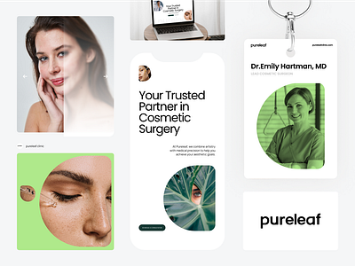 Pureleaf - Cosmetic Surgery Clinic aesthetic surgery branding clean design clinic website corporate design creative layout graphic design health design landing page layout design medical website minimalist modern design personal branding professional branding responsive design typography ui design ux design web design