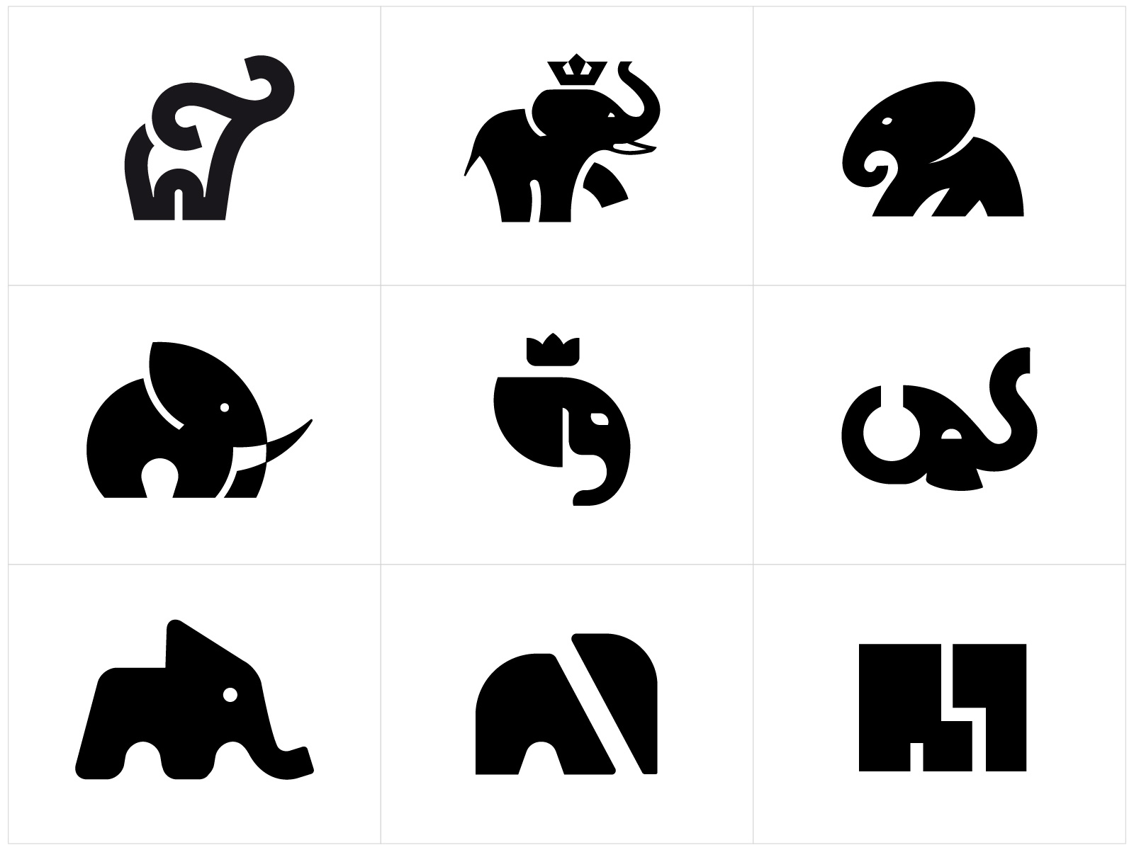 king elephant logos by Conceptic on Dribbble