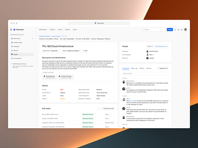 Jira Redesign - Project Mangement Dashboard UI cleanui collaborativetools dashboarddesign designsystem efficientworkflow informationhierarchy jiraredesign minimaldesign modernui productivityui projectcollaboration projectmanagementui projecttracking responsivedesign sleekdesign taskmanagement taskoverview teammanagement userinterface uxdesign