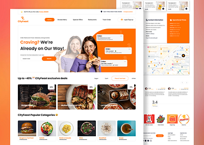 Food Delivery Website Design in Figma app ui branding design figma food delivery food ui food website food website ui graphic design illustration landing page logo prototype ui ui design web design web ui webapp ui webdesign ui website ui