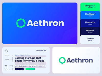 Aethron Capital - Logo Design aethron branding checkmark creative logo design finance identity invest jeroen van eerden logo modern logo design octogram venture venture logo visual identity visual identity design