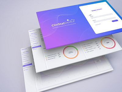 Gene Library 2024 app clinical library medical minimalist modern software ui ux