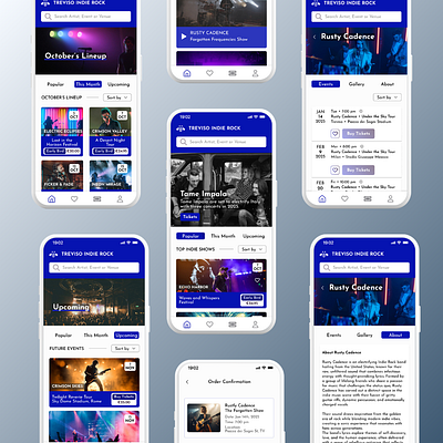 Music Event App design ui