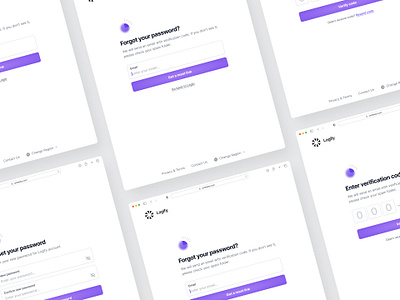 Password Reset UI - Logify authentication forgot password profile sign in sign up ui uiux ux web design