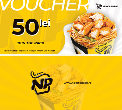 NoodlePack - Voucher design flyer