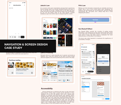 Screen & Navigation Design - UX Case Study branding case study mobile app design screen design ui user experience ux ux case study