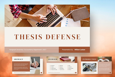 Thesis Defense bachelor branding business college design illustration keynote lecturer marketing master pitch deck powerpoint presentation student thesis thesis defense university