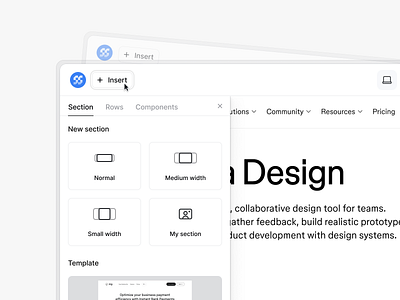 Editor b2b clean clean ui dashboard design editor framer saas section tabs webflow