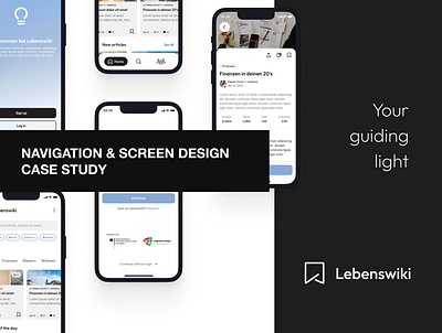 Brand Design Case Study - Lebenswiki brand design branding case study color palette graphic design logo logo design mobile app design ui ux