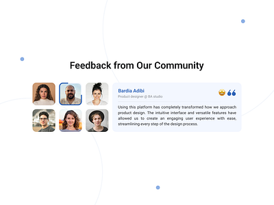 Testimonials Section UI clean ui comments section customer reviews design feedback interface product product design review section reviews testimonials testimonials section ui ui ux user feedback user review ux web web design website