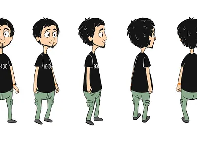 Male character animation character illustration man
