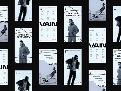 VAIN- Visual Identity Design brand design brand identity design branding clothing fashion fashion branding logo logo design minimal simple trendy visual identity design