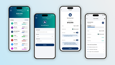 Saving plan account bank banking clean clear design inspiration saving ui ui ux ui design ux