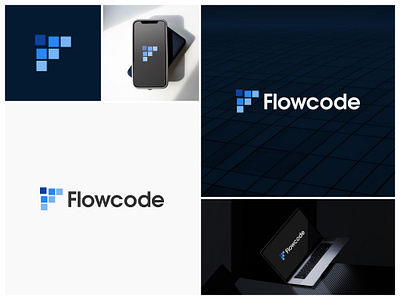 Flowcode Logo Design for Visual Programming Tool adobeillustrator branding brandlogo creativelogo developertools flowcode graphic design logo logodesign tech