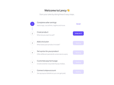 Onboarding - Checklist app checklist dashboard design interaction light minimal onboarding saas ui uiux web