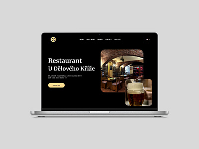 U Dělového Kříže - Restaurant Modern Website branding company profile lending page restaurant website ui ux website website developer website redesign website ui