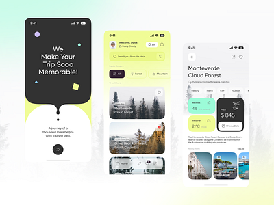 Travel Mobile App UI Design app ui trend creative mobile app mobile design travel ui ui design ui trend