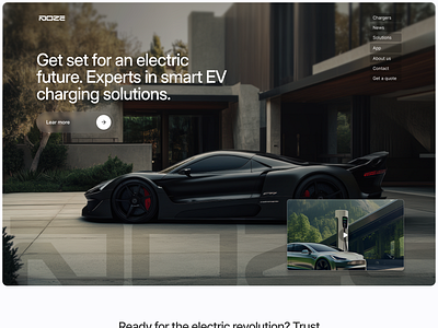 doze / hero section car cars charger chargers design ev framer hero herosection modern porsche supercar template tesla ui ui design ux webdesign webflow website