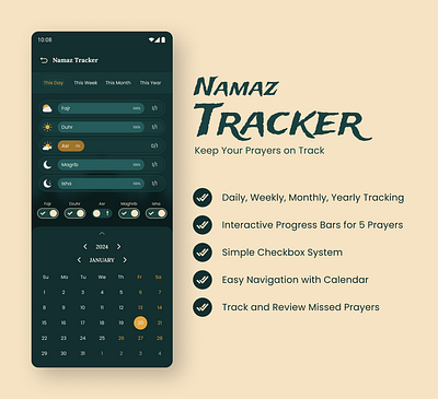 Prayer Tracker Islamic App dailymuslimapp dailynamaz islam islamicapp islamiclife islamiclifeapp muslim muslimapp namaz namaztime namaztracker prayer prayertime prayertracker prayertrackingapp ui