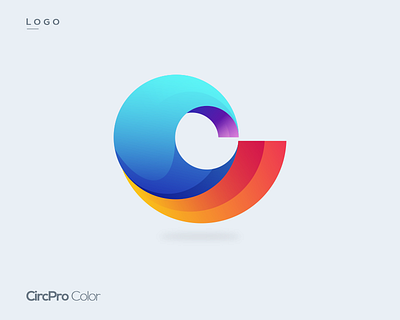 Logo CircPro Colorful 3d animation branding graphic design logo motion graphics ui