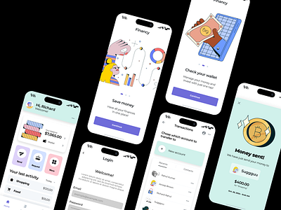 Finance App | Internshala Assignment app design figma landing page ui ui design ui ux web design