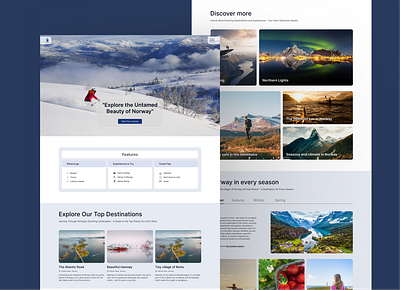 Featured Images Layout Travel Website norwegian wilderness.