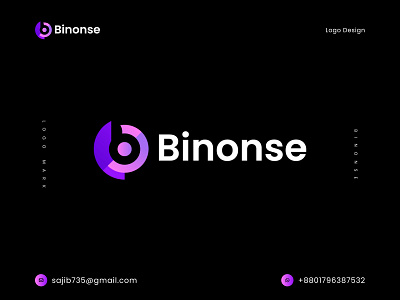 Binonse A Crypto Web3 Modern Defi App Logo crypto logo dapp dapp logo defi app defi logo logo logo design logo designer modern logo web3